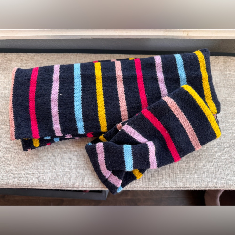Striped Knit Scarf and Headband ear warmer